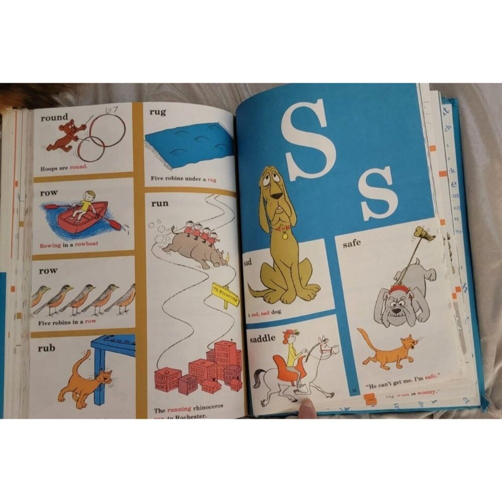 Vintage The Cat in the Hat Beginner Book Dictionary Hardcover | Dr. Seuss | P.D. - Picture 8 of 13